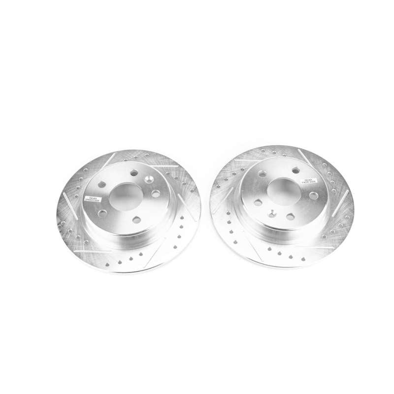 PSB Evolution Drill/Slot Rotor - Power Stop 17-19 Chevrolet Bolt EV Rear Evolution Drilled & Slotted Rotors - Pair