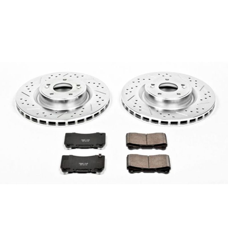 PSB Z23 Evolution Kit - Power Stop 10-16 Hyundai Genesis Coupe Front Z23 Evolution Sport Brake Kit