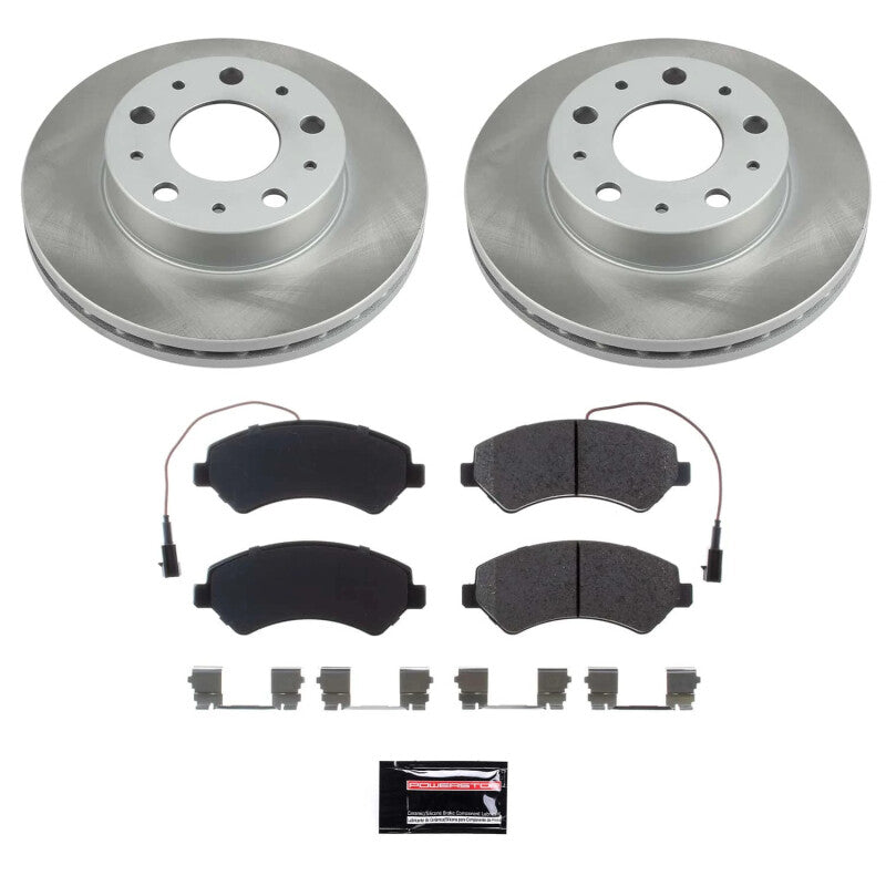 PSB Semi-Coated Rotor Kits - Power Stop 14-21 Ram ProMaster 3500 Front Semi-Coated Rotor Kit