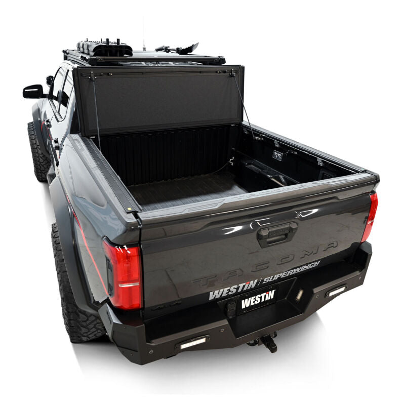 WES Hard Tri-Fold Tonneau Covers - Westin 24-26 Toyota Tacoma 2WD/4WD 5ft. Bed Hard Tri-Fold Tonneau Cover - Black