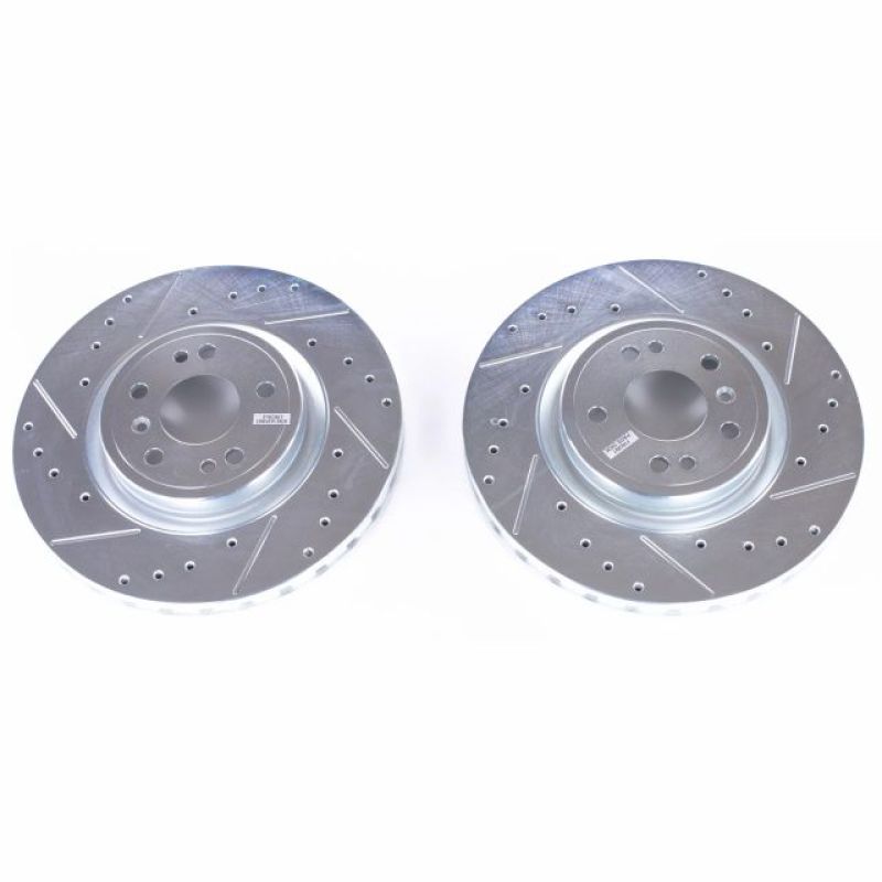 PSB Evolution Drill/Slot Rotor - Power Stop 2018 Mercedes-Benz GLE350 Front Evolution Drilled & Slotted Rotors - Pair