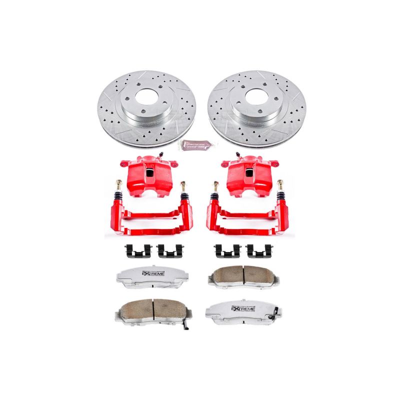 PSB Z26 Street Kit w/Cals - Power Stop 99-04 Acura RL Front Z26 Street Warrior Brake Kit w/Calipers