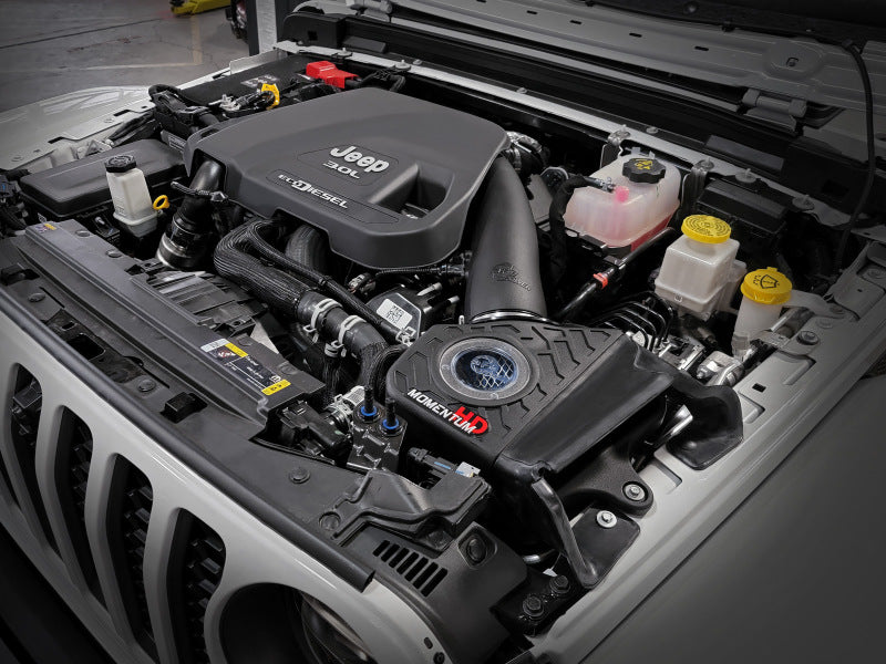 AFE Momentum HD Cold Air Intakes - aFe 20-21 Jeep Wrangler (JL) V6-3.0L (td) Momentum HD Cold Air Intake System w/ Pro 10R Media