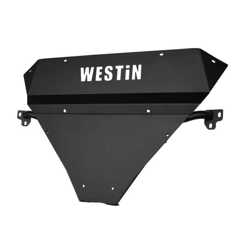 WES Skid Plates - Westin 2014-2018 Chevy Silverado 1500 Outlaw Bumper Skid Plate - Textured Black