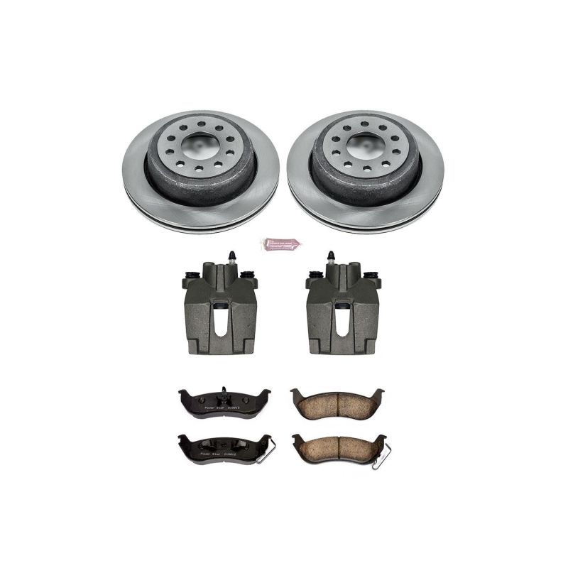 PSB Autospecialty Kit w/Cals - Power Stop 03-11 Lincoln Town Car Rear Autospecialty Brake Kit w/Calipers