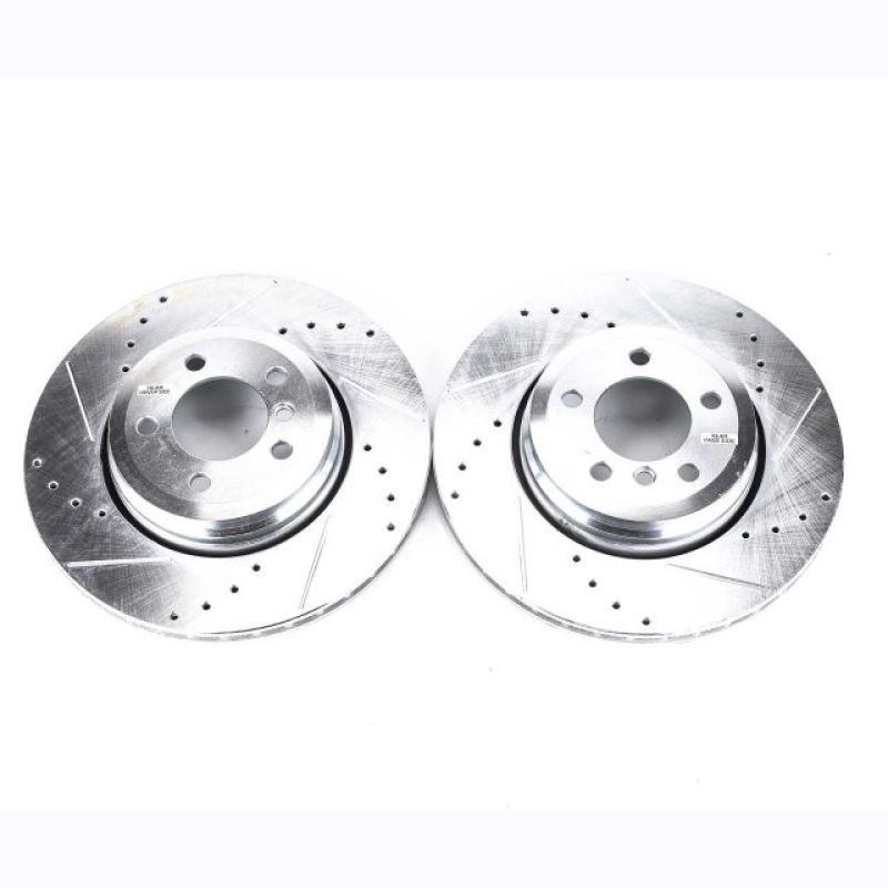 PSB Evolution Drill/Slot Rotor - Power Stop 02-05 BMW 745i Rear Evolution Drilled & Slotted Rotors - Pair