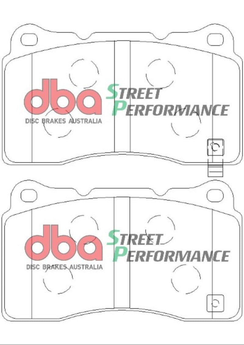 DBA SP500 Brake Pads - DBA 04-14 Subaru Impreza WRX STI SP500 Front Brake Pads