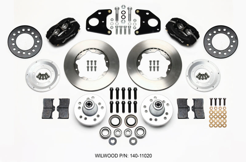 WIL Dynalite Brake Kit - Wilwood Forged Dynalite Front Kit 11.00in 62-72 CDP B & E Body-Drum