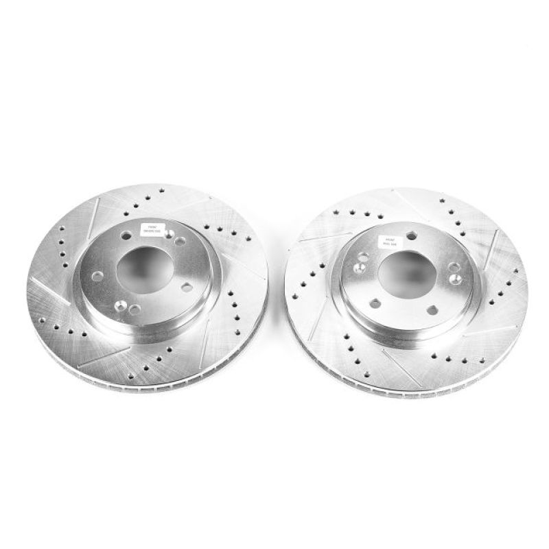PSB Evolution Drill/Slot Rotor - Power Stop 01-06 Hyundai Santa Fe Front Evolution Drilled & Slotted Rotors - Pair