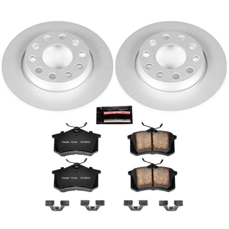 PSB Z23 Evolution Coated Kit - Power Stop 02-05 Audi A4 Rear Z23 Evolution Sport Coated Brake Kit