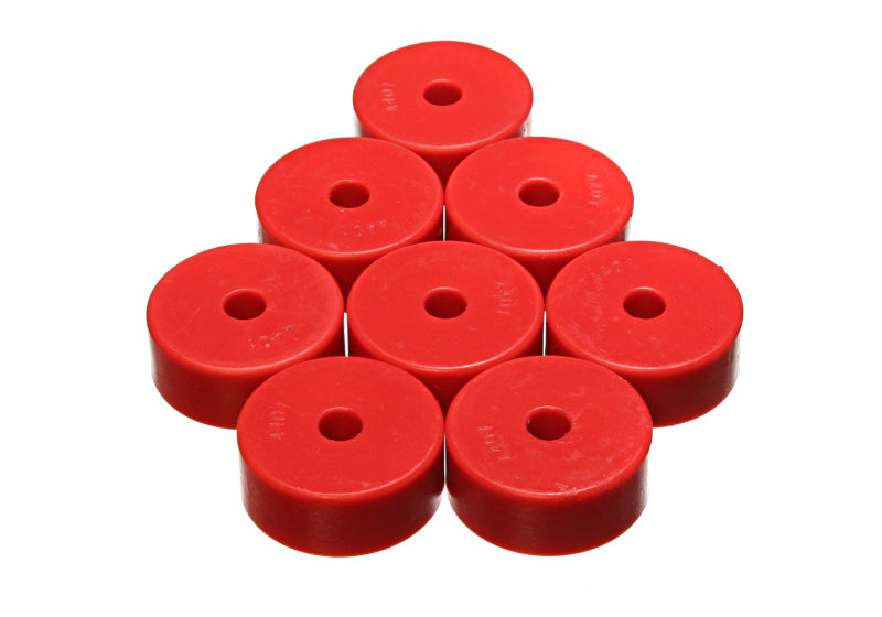 ES Poly Pads - Red - Energy Suspension Pad - Med - 2-1/32in OD x 7/16in ID x 13/16in H - Red