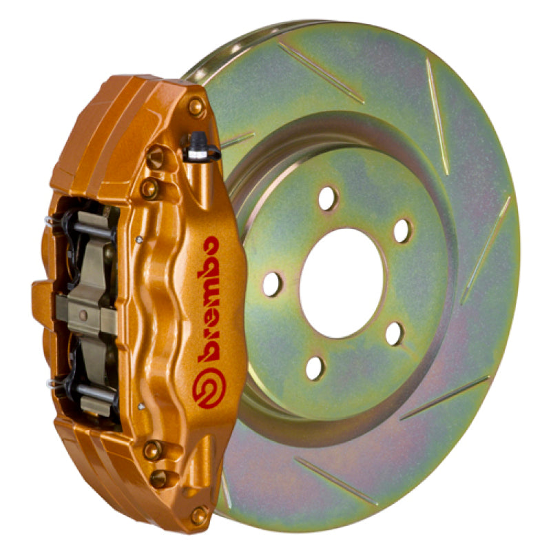 BRB Big Brake Kits - Brembo 15-21 WRX (VA) Front GT BBK 4 Piston Cast 2pc 326 x30 1pc Rotor Slotted Type-1 - Gold