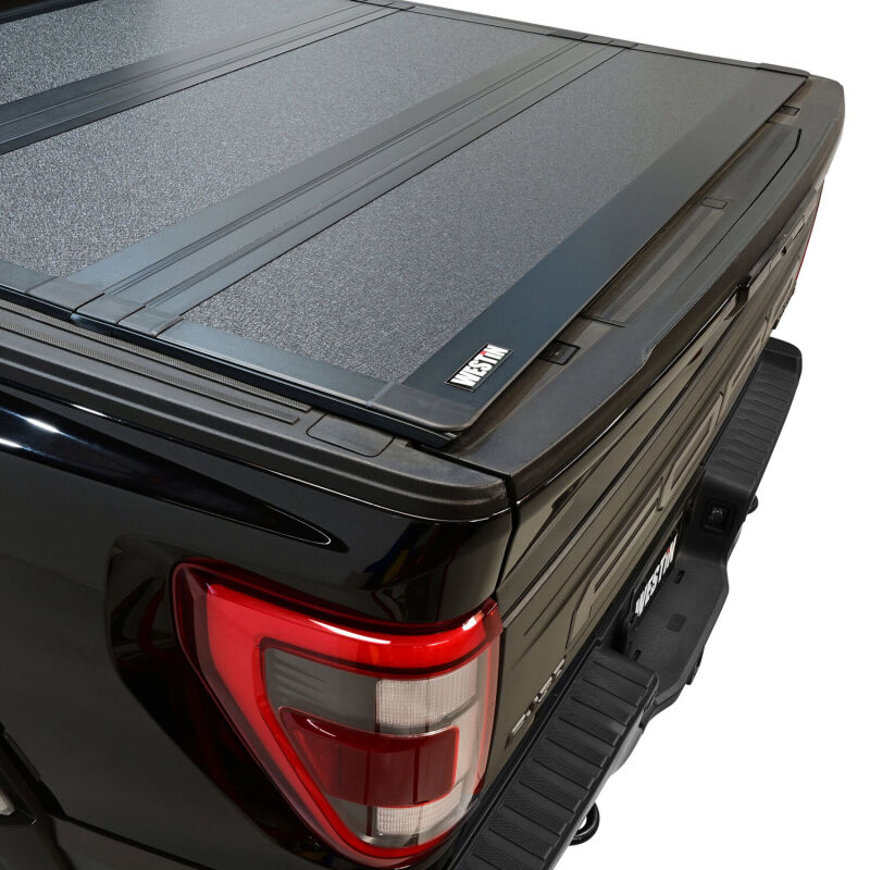 WES Hard Tri-Fold Tonneau Covers - Westin 15-26 Ford F-150 5ft. 7in. Bed Hard Tri-Fold Tonneau Cover - Black