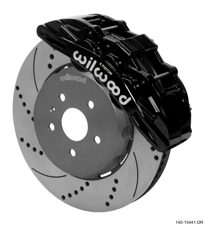 WIL SX6R Brake Kit - Wilwood SX6R Front Brake Kit 15in Lug Drive Drilled Rotor w/ Lines 16-19 Chevrolet Camaro