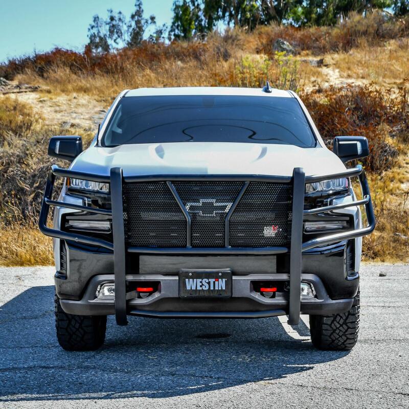 WES HDX Grille Guards - Westin 19-21 Chevrolet Silverado 1500 HDX Modular Grille Guard - Black