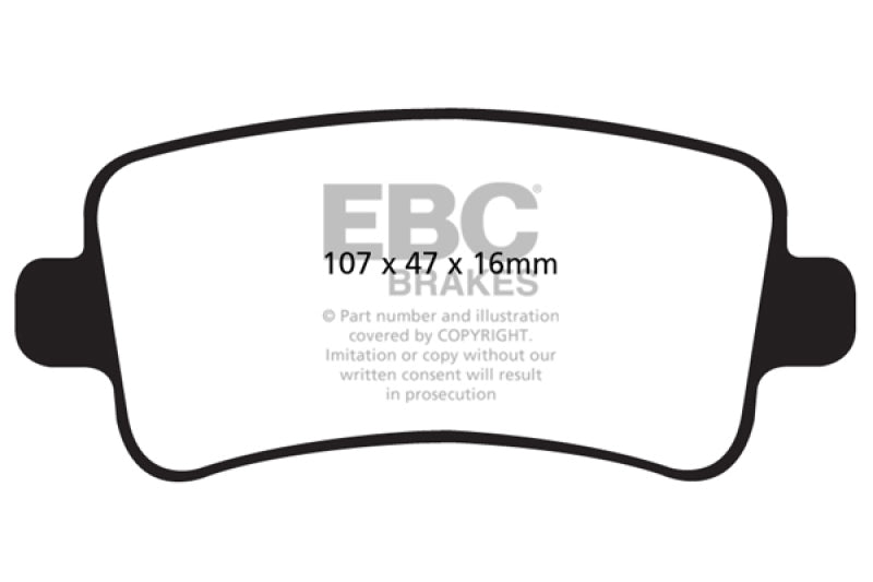 EBC Ultimax2 Brake Pad Sets - EBC 10+ Buick Allure (Canada) 3.0 Ultimax2 Rear Brake Pads