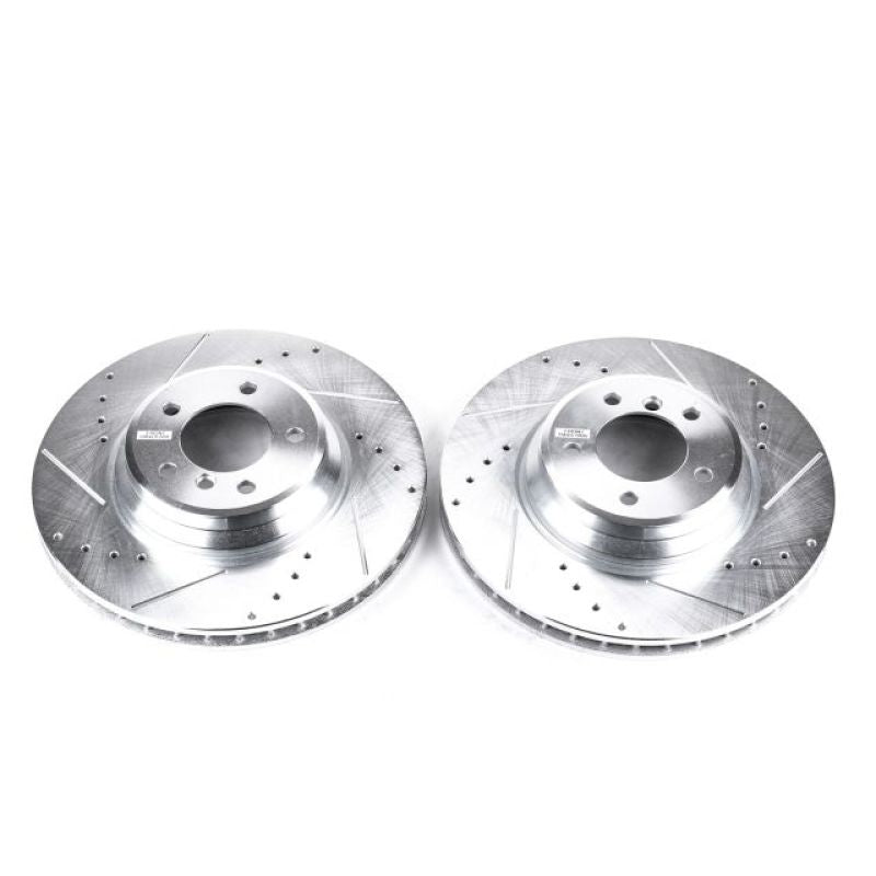 PSB Evolution Drill/Slot Rotor - Power Stop 09-11 BMW 335d Front Evolution Drilled & Slotted Rotors - Pair