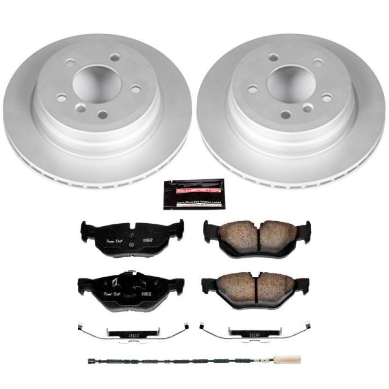 PSB Z23 Evolution Coated Kit - Power Stop 13-15 BMW X1 Rear Z23 Evolution Sport Coated Brake Kit