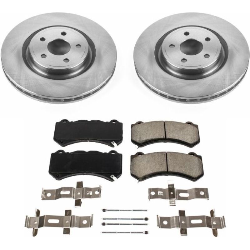 PSB Autospecialty Rotor - Power Stop 12-20 Jeep Grand Cherokee Front Autospecialty Brake Kit