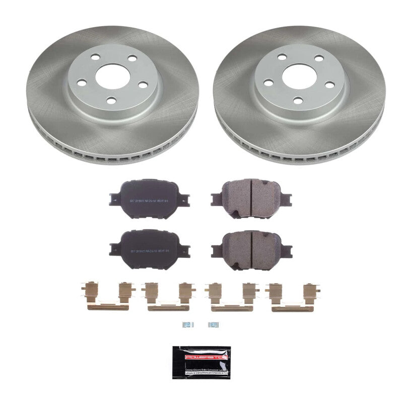 PSB Semi-Coated Rotor Kits - Power Stop 00-05 Toyota Celica Front Semi-Coated Rotor Kit