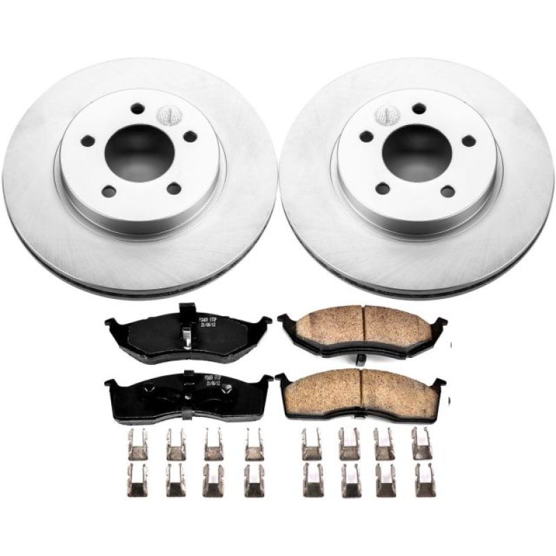 PSB Z17 Evolution Coated Kit - Power Stop 98-04 Chrysler Concorde Front Z17 Evolution Geomet Coated Brake Kit