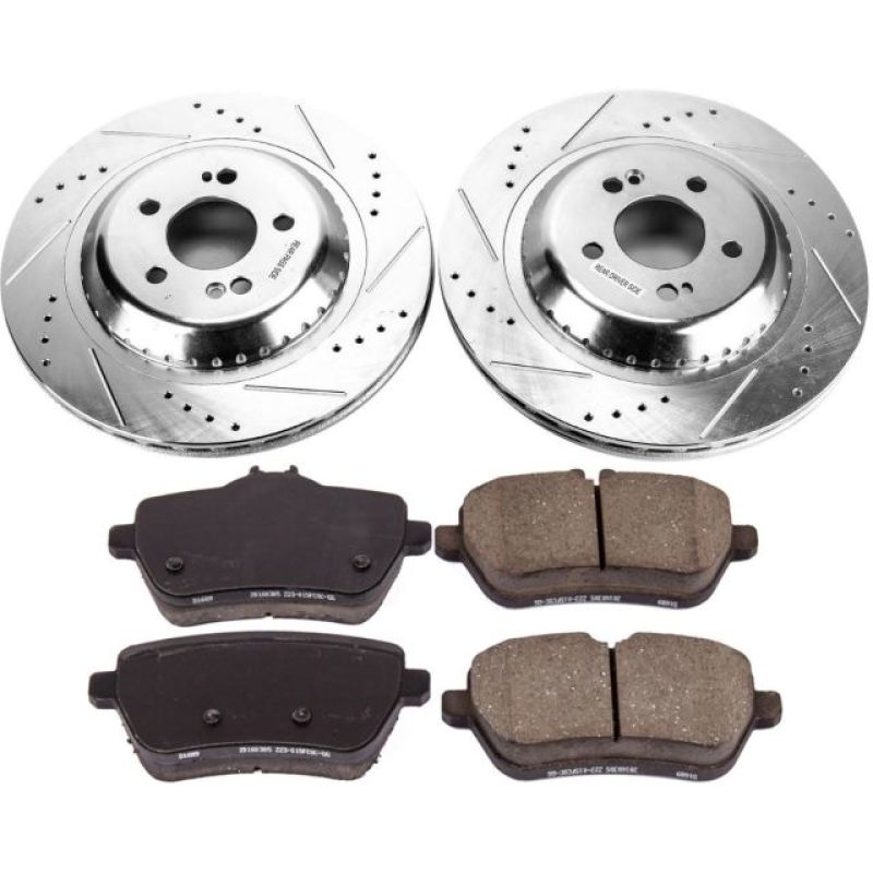 PSB Z23 Evolution Kit - Power Stop 2017 Mercedes-Benz Maybach S550 Rear Z23 Evolution Sport Brake Kit