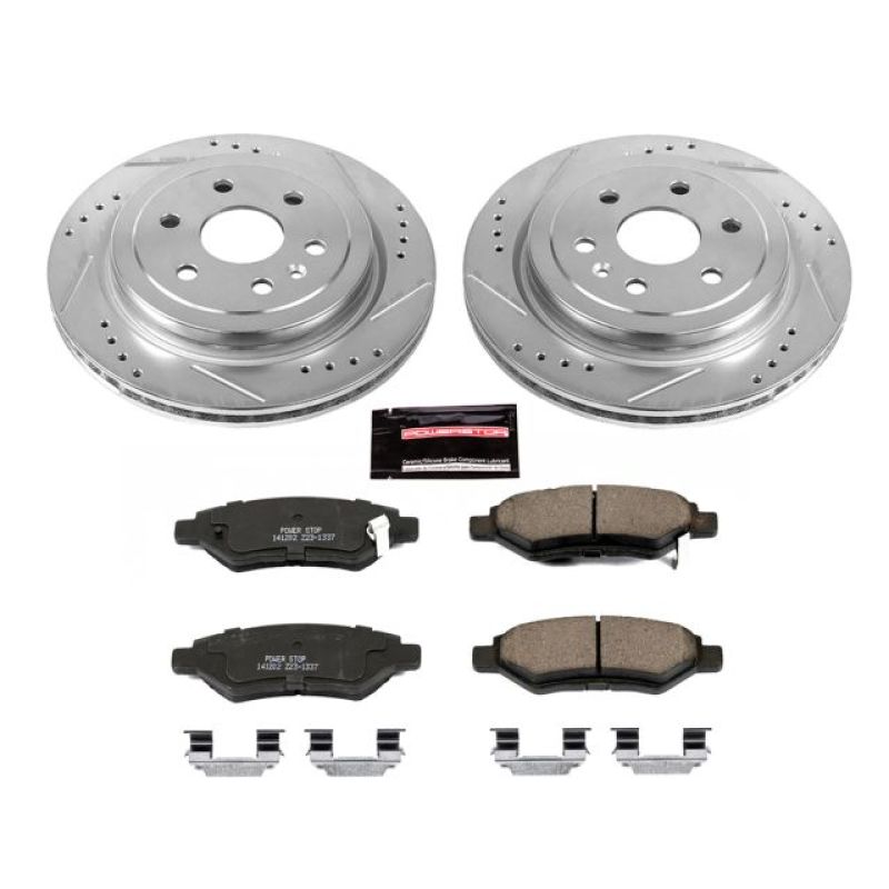 PSB Z23 Evolution Kit - Power Stop 10-16 Cadillac SRX Rear Z23 Evolution Sport Brake Kit
