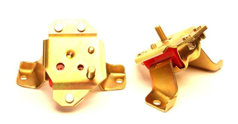 ES Motor Mounts - Red - Energy Suspension Must. Motor Mount Set - Red