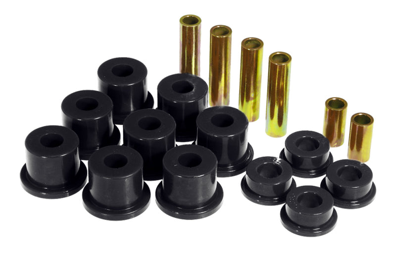 PRO Spring/Shackle Bush- Blk - Prothane 80-98 Ford F350 Front Spring Bushings - Black