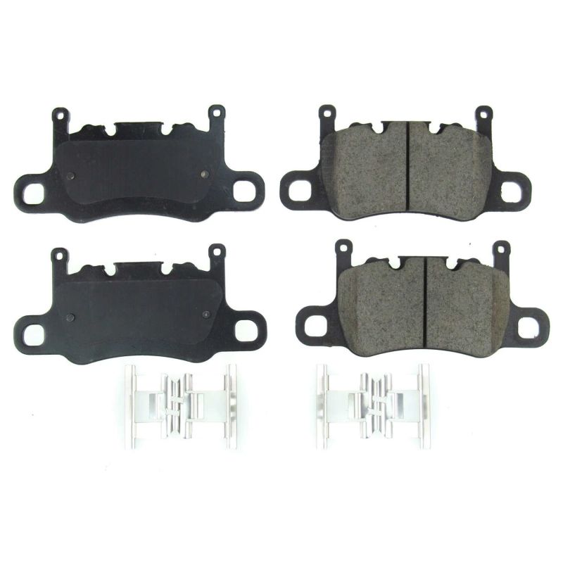 PSB Z17 Evolution Brake Pads - Power Stop 2017 Porsche Panamera Rear Z17 Evolution Ceramic Brake Pads w/Hardware