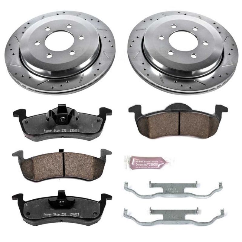 PSB Z36 Truck & Tow Kit - Power Stop 07-17 Ford Expedition Rear Z36 Truck & Tow Brake Kit