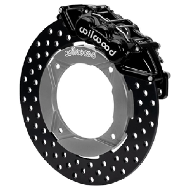 WIL UTV Big Brake Kits - Wilwood 2014+ Polaris RZR XP 1000 Front Kit 11.25in Drilled - Black