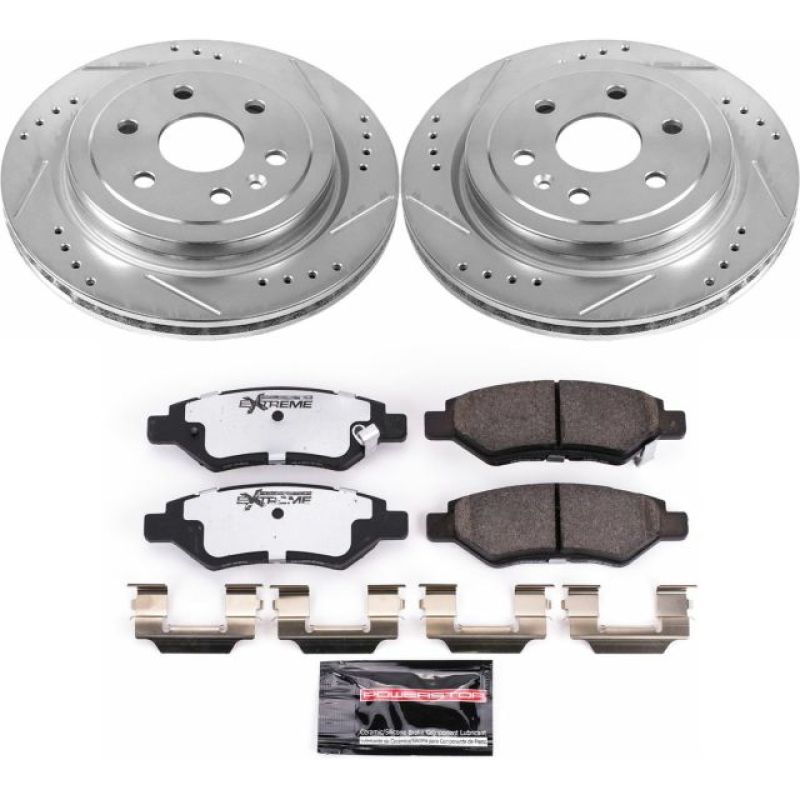 PSB Z26 Street Warrior Kit - Power Stop 10-16 Cadillac SRX Rear Z26 Street Warrior Brake Kit