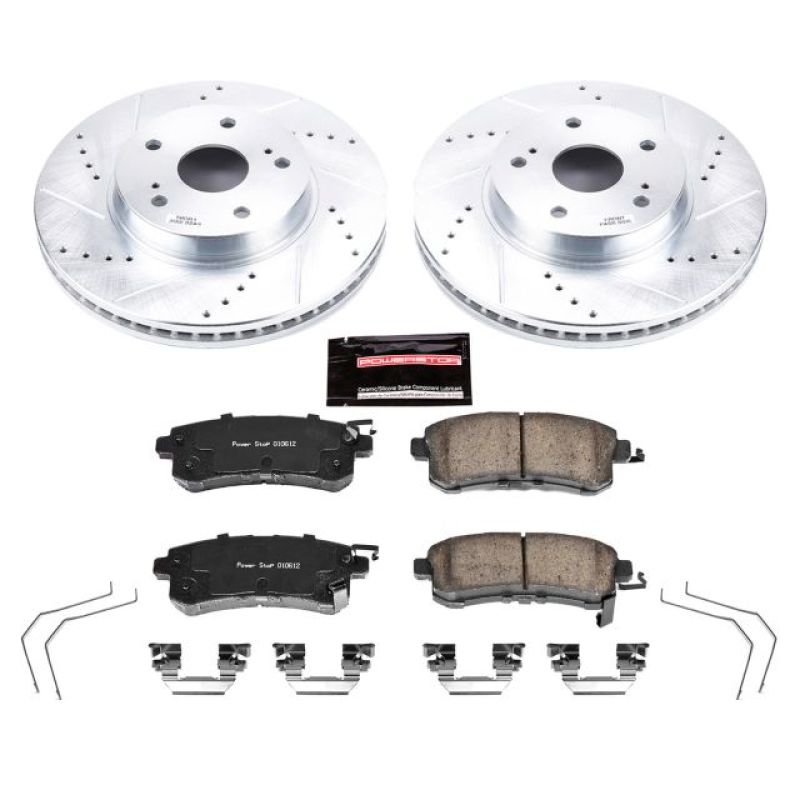 PSB Z23 Evolution Kit - Power Stop 15-18 Subaru Legacy Front Z23 Evolution Sport Brake Kit