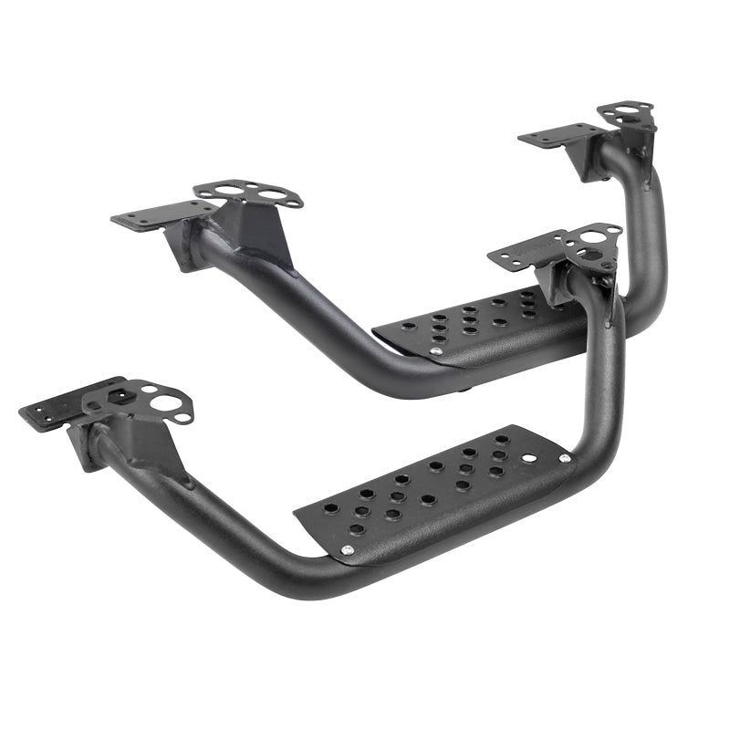 GOR Dom Extreme D6 - Go Rhino Dominator Extreme D6 SideSteps - Tex Blk - 4in Drop Down Steps (Pair)