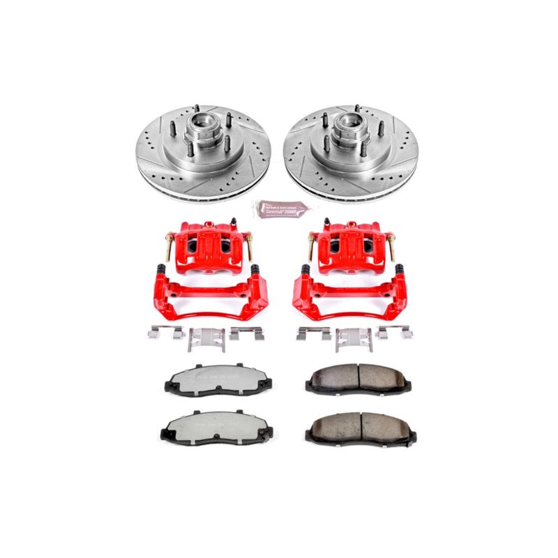 PSB Z36 Truck & Tow Kit - Power Stop 97-00 Ford F-150 Front Z36 Truck & Tow Kit w/Cals