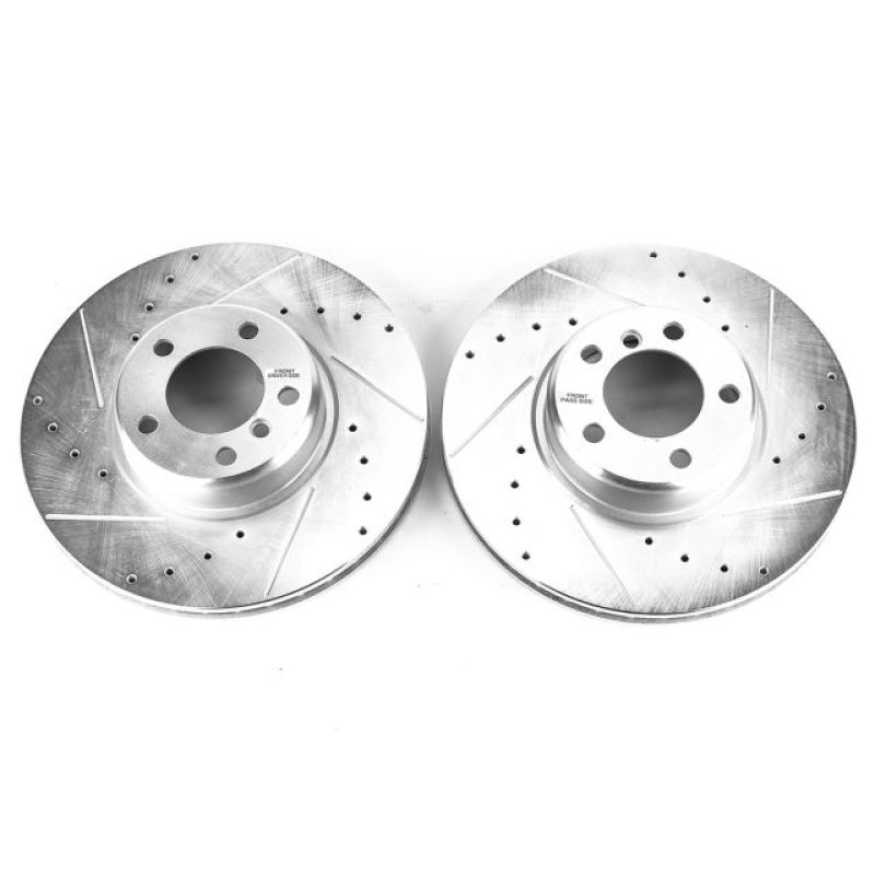 PSB Evolution Drill/Slot Rotor - Power Stop 14-16 BMW 228i Front Evolution Drilled & Slotted Rotors - Pair