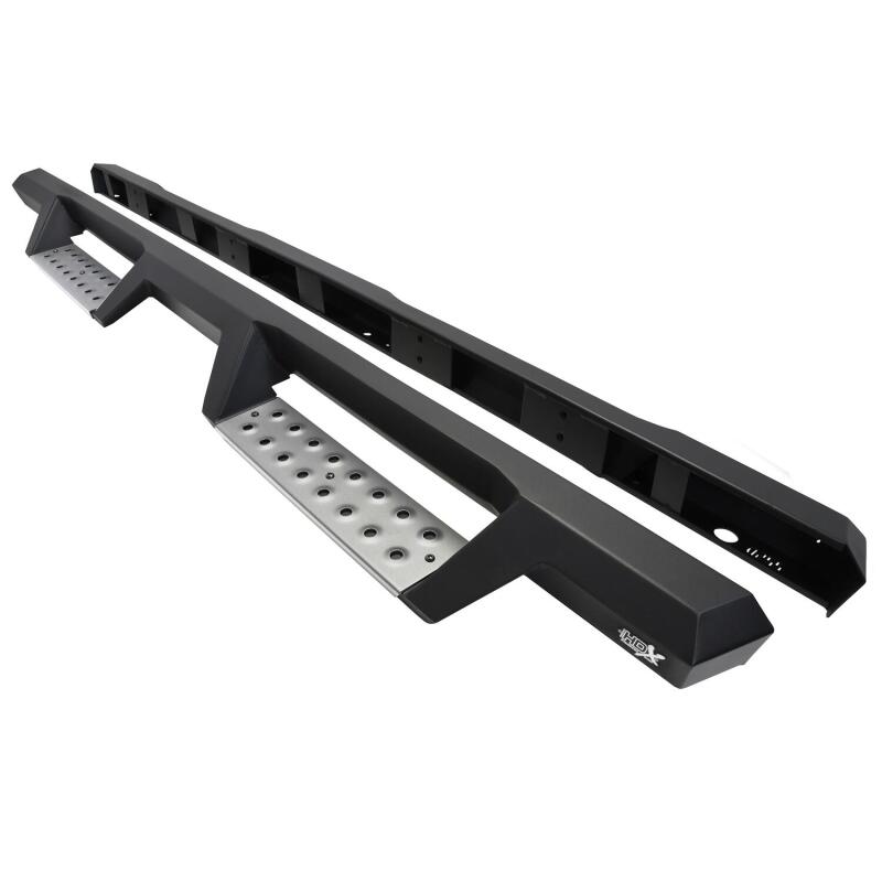 WES Nerf Bars - HDX Drop - Westin 22-23 Toyota Tundra Double Cab HDX Stainless Drop Nerf Step Bars - Tex. Blk
