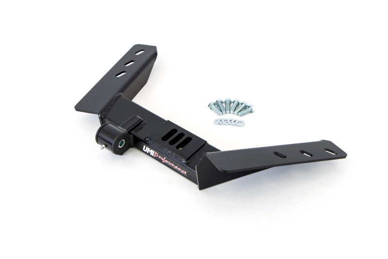 UMI Crossmember Reinforcements - UMI Performance 82-92 GM F-Body Tunnel Mounted Trq. Arm Fits TH400- No Loop - Black