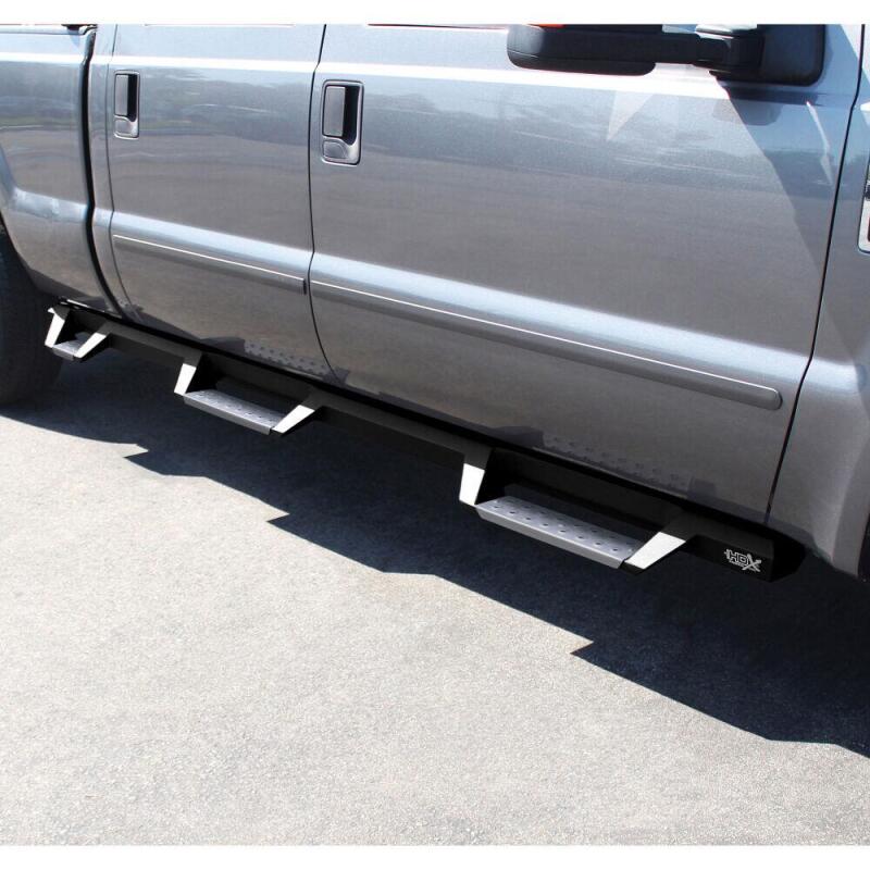 WES Nerf Bars - HDX Drop - Westin/HDX 99-16 Ford F-250/350 Crew Cab (6.75ft Bed) Stainless Drop Nerf Step Bars - Textured Black
