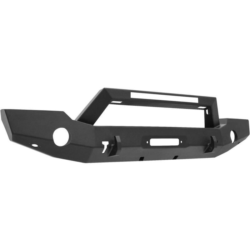WES WJ2 Bumpers - Westin 18-20 Jeep Wrangler WJ2 Full Width Front Bumper w/LED Light Bar Mount Textured Black