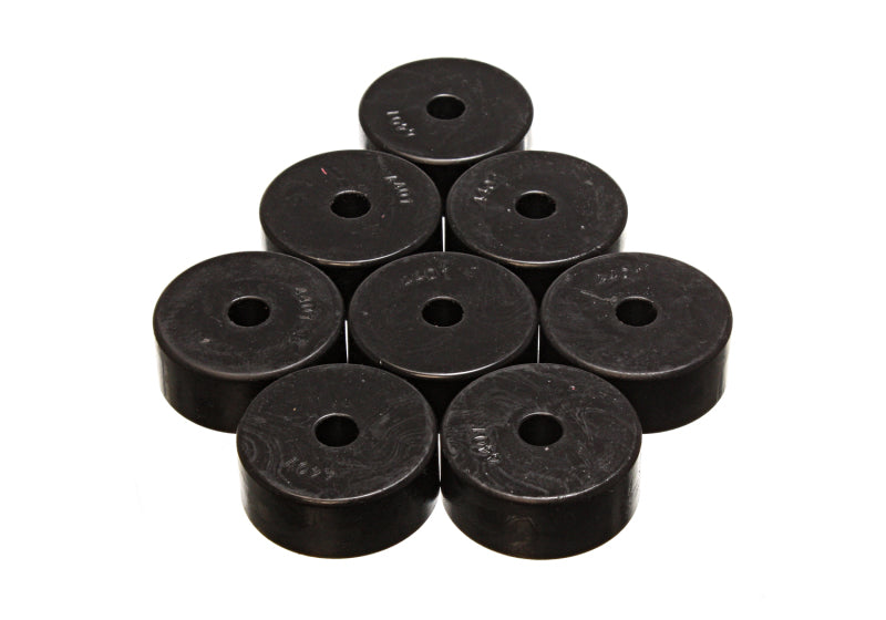 ES Poly Pads - Black - Energy Suspension Pad - Med - 2-1/32in OD x 7/16in ID x 13/16in H - Black