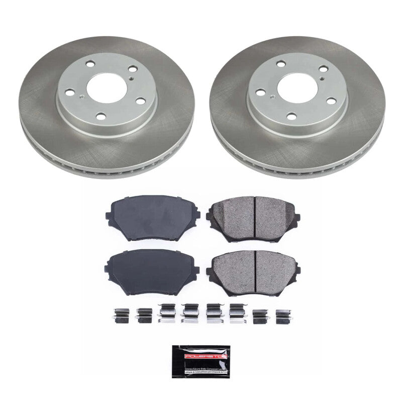 PSB Semi-Coated Rotor Kits - Power Stop 01-05 Toyota RAV4 Front Semi-Coated Rotor Kit
