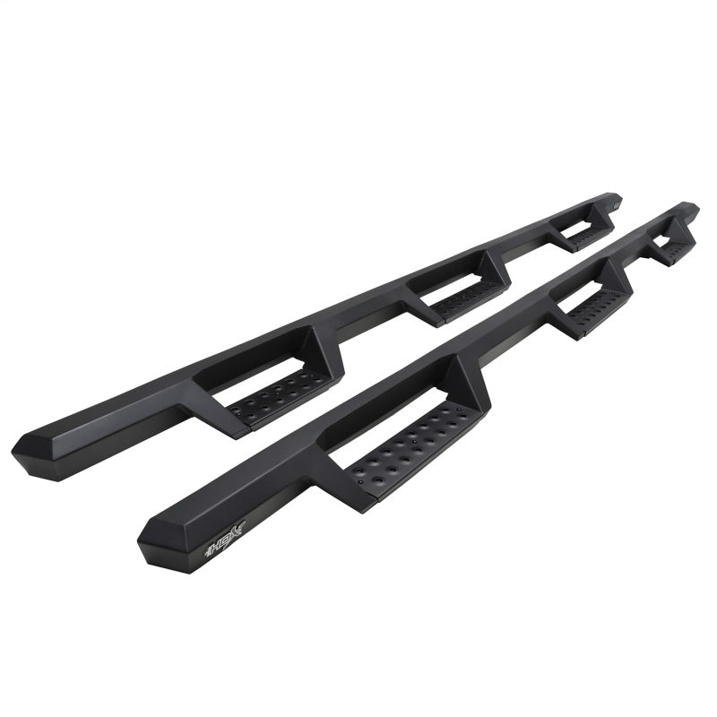 WES Nerf Bars - HDX Drop - Westin 2020 Chevy Silverado 2500/3500 Crew Cab (8ft Bed) HDX W2W Nerf Step Bars - Textured Black