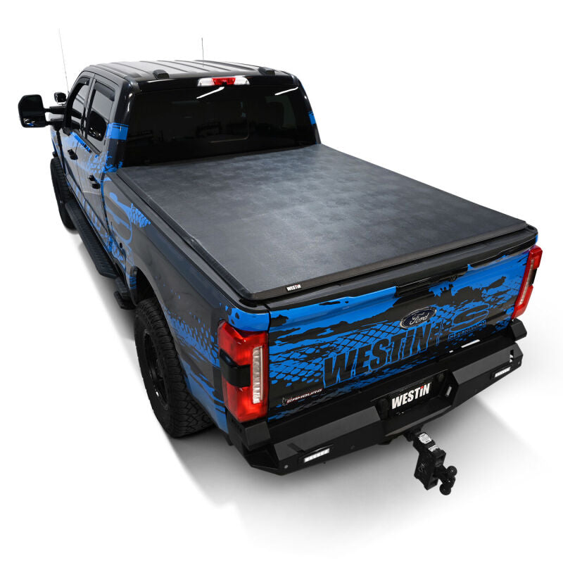 WES Soft Tri-Fold Tonneau Covers - Westin 17-24 Ford F-250/350 Super Duty 6.75ft. Bed Soft Tri-Fold Tonneau Cover - Black