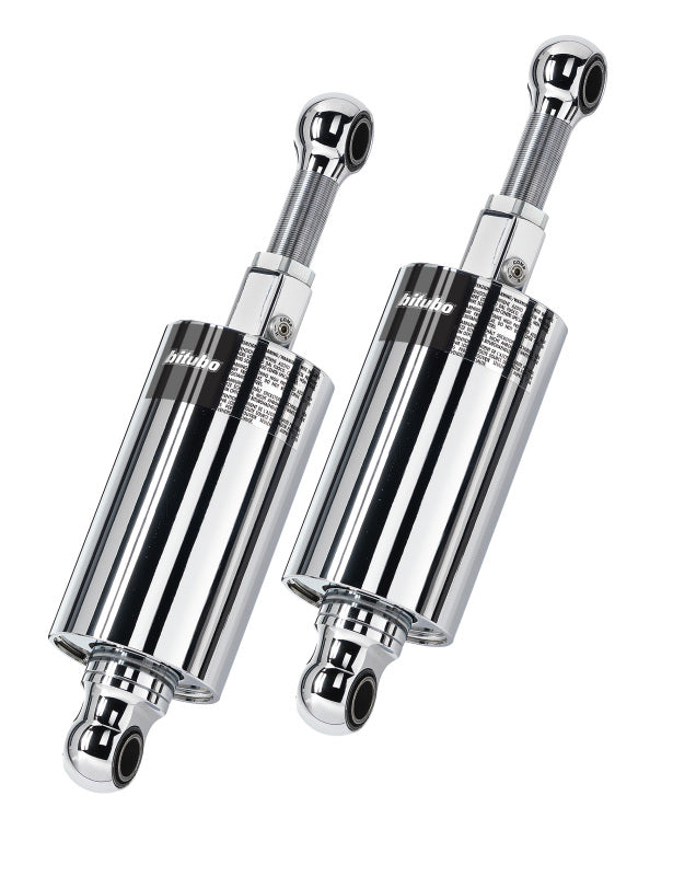 BIT HMG1 Twinshocks - Bitubo HMG1 Twinshocks Adjustable: Spring Preload, Compression, Length, Black Spring