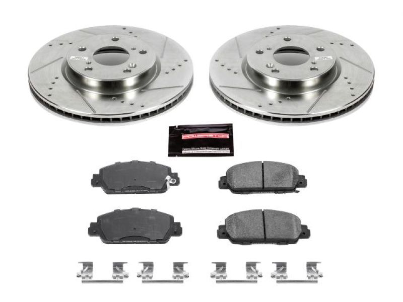 PSB Z23 Evolution Kit - Power Stop 13-19 Honda Accord Front Z23 Evolution Sport Brake Kit