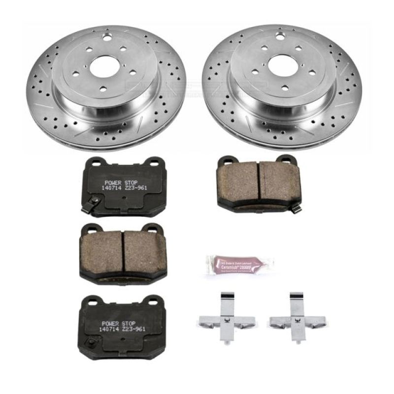PSB Z23 Evolution Kit - Power Stop 08-14 Subaru Impreza Rear Z23 Evolution Sport Brake Kit