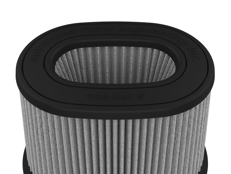 AFE Universal Pro Dry S Filter - aFe Momentum Intake Air Filter w/Pro 5R (6 x 4)IN F x (8-1/2 x 6-1/2)IN B x (7-1/4 x 5)IN T x 6IN
