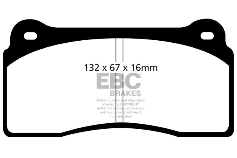 EBC Orangestuff Brake Pad Sets - EBC 99-03 Aston Martin DB7 5.9 Orangestuff Front Brake Pads